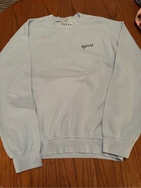 aprés Light Blue Crewneck Sweatshirt - Women